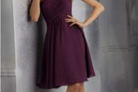 Simple but chic purple mini dress