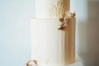 a cute fall wedding cake