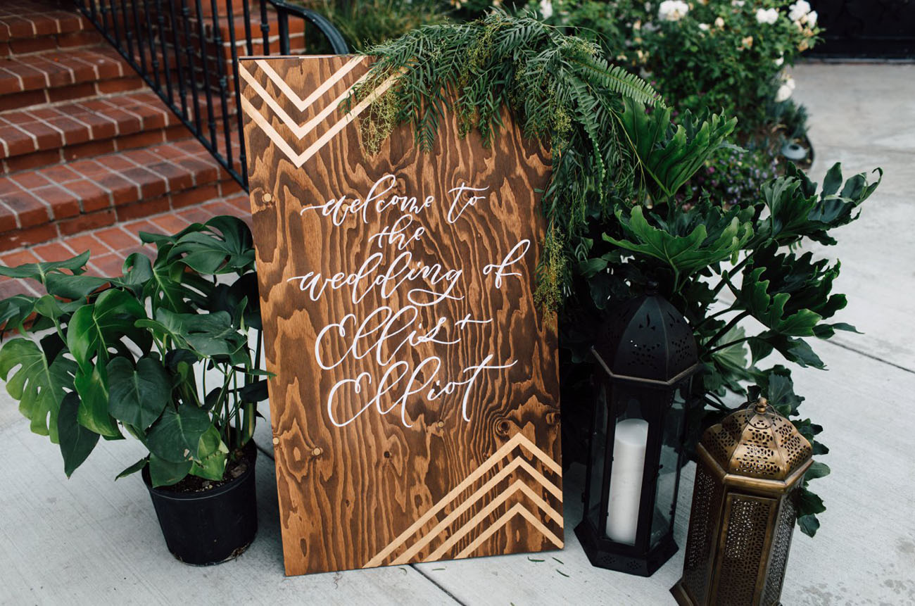 There were a lot of DIY projects that personalized this wedding
