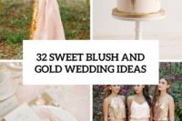 32 sweet blush and gold wedding ideas cover