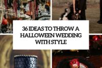 36 ideas to throw a halloween wedding with style cover