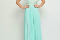 Gentle maxi two color dress