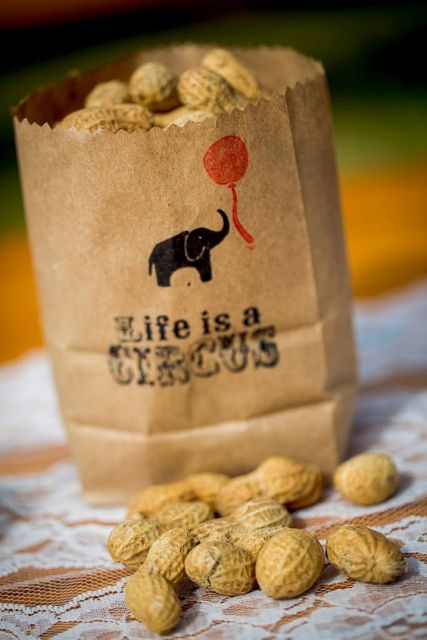 Guests favors with peanuts