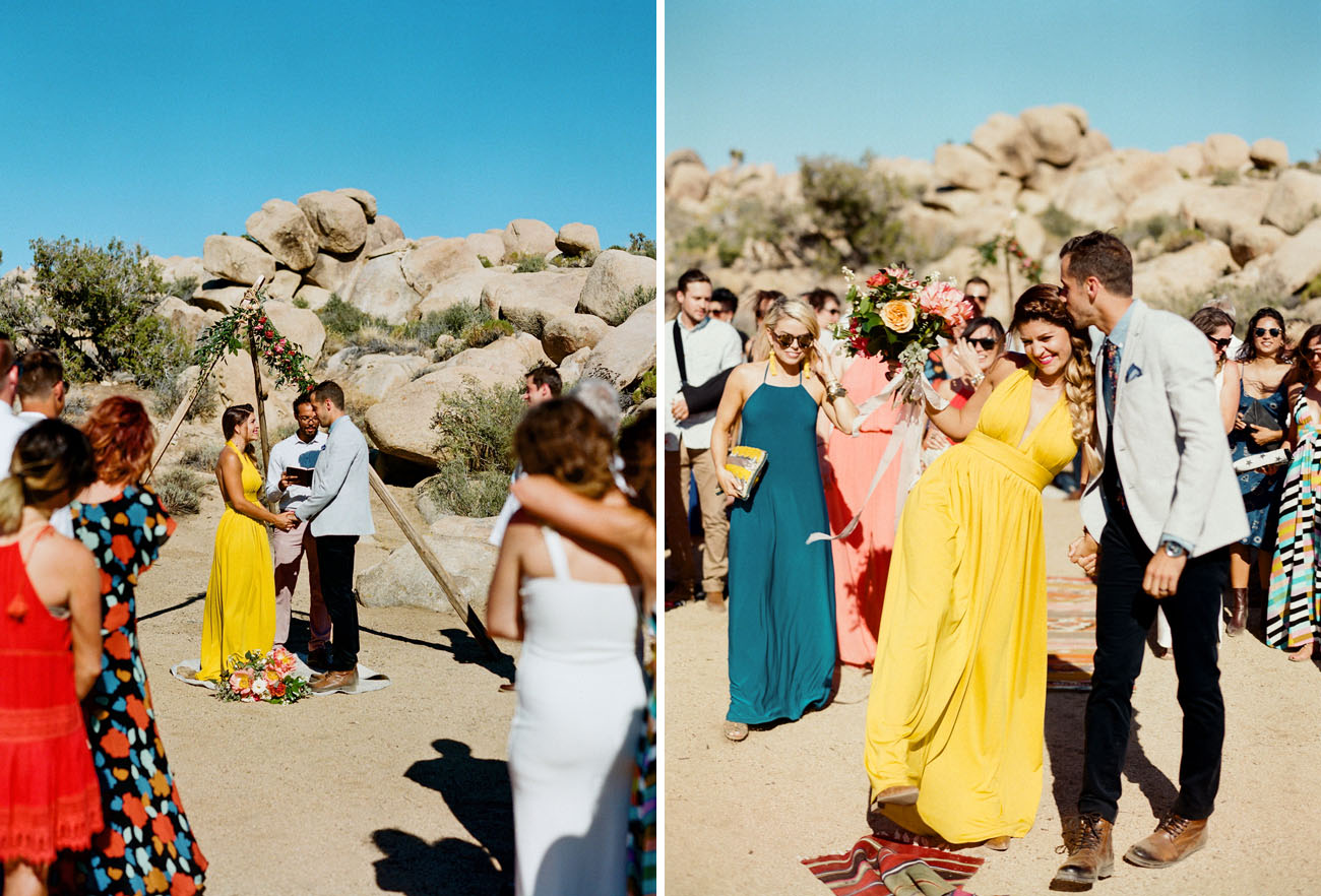 Picture Of Retro Styled Desert Wedding In Joshua Tree 6