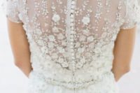 02 flower applique wedding dress with beads will sparkle like no other in the snow