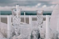 04 sea salt crystals and white candles will create a mood