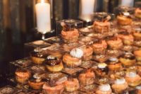 05 donuts are an awesome and cozy ideas suitable for all wedding styles and themes