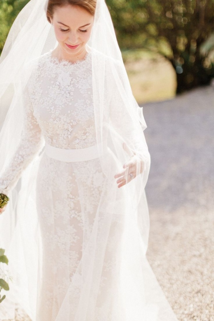 heavenly sheath lace wedding gown for a church ceremony