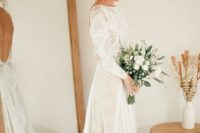 06 lace long sleeve dress with an open back to make a statement