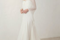 11 Tulle wedding dress with a cover over it