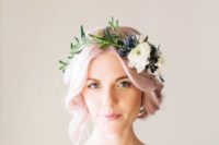 15 thistle and ranunculus for a non-traditional crown