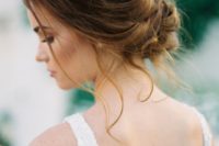 16 a simple updo will make your bridal look more elegant and stylish