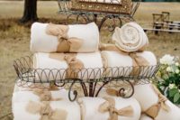 18 blanket favors will keep your guests warm and cozy