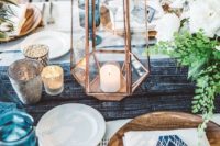 20 copper candle holder to decorate your wedding tables