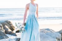 30 such an ombre frosty blue dress is ideal for a snowy coastal wedding