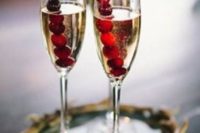 31 champagne with cranberries as a cocktail for your bar
