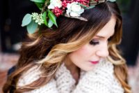 31 the leaves and berries in this gorgeous winter crown add a creative touch and an extra homage to the season