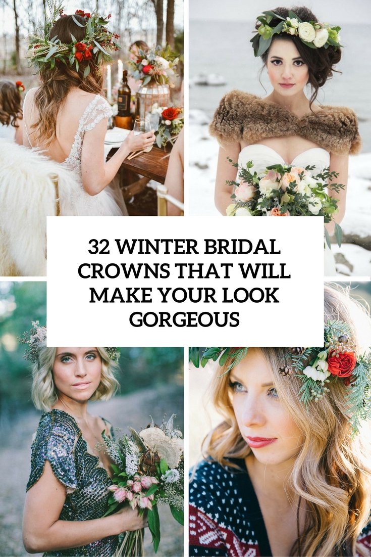 32 Winter Bridal Crowns That Will Make Your Look Gorgeous