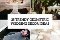 35 trendy geometric wedidng decor ideas cover