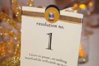 40 New Year wedding table numbers with resolutions