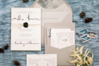 02 The invitations were forest-inspired and with images of a blue moon that the bride wanted