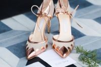 04 chic copper heels for brides