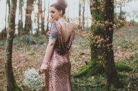 09 glam copper wedding gown with a statement back