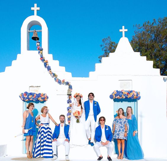 Mykonos island is another amazing place to get married with style