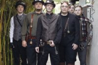 15 steampunk groom look and groomsmen outfts