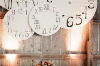 20 bold steampunk reception with large clocks over it