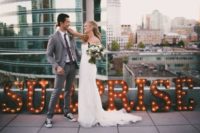 40 invite everyone to a rooftop for a surprise wedding