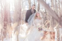 01 This winter wedding shoot is inspired by wonderland and looks really magical and fairy-tale like