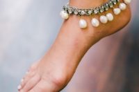 08 Why not wear ankle bracelets fo a beach wedding