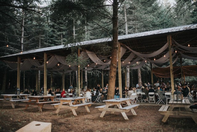 The venue was also located in the forest