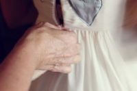 12 a pale blue heart insert for the wedding dress