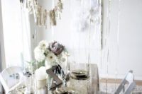 17 silver and white bridal shower decor