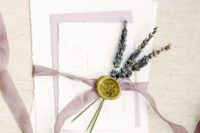 18 lavender for topping wedding stationery