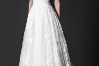 23 lace wedding dress with an illusion neckline is classics