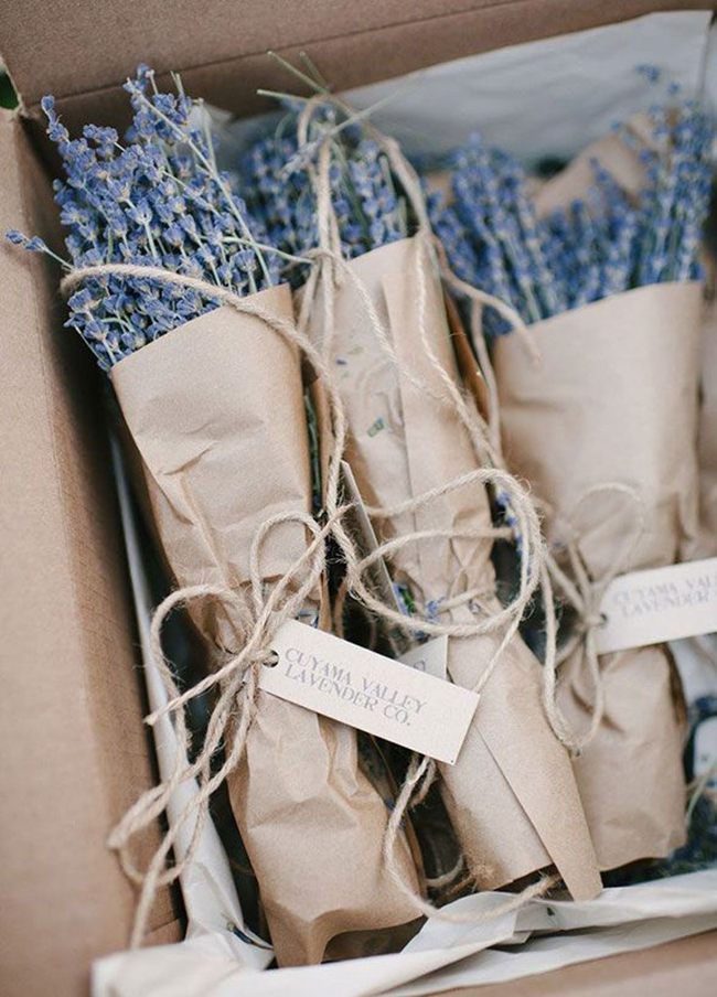 dried lavender packs for the guests