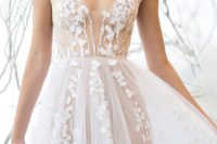 28 ethereal blossom wedding dress with illusion parts