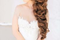 31 soft waves and curls on long copper hair
