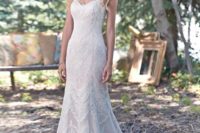 34 breathtaking bohemian sheath wedding dress, with a timeless, romantic sweetheart neckline