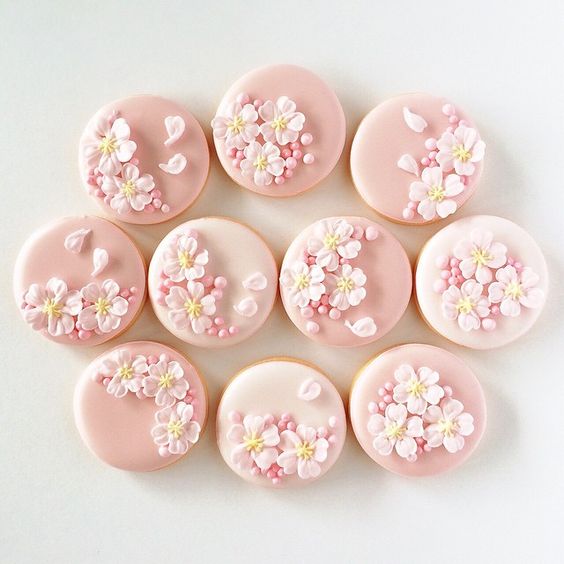 cherry blossom cookies