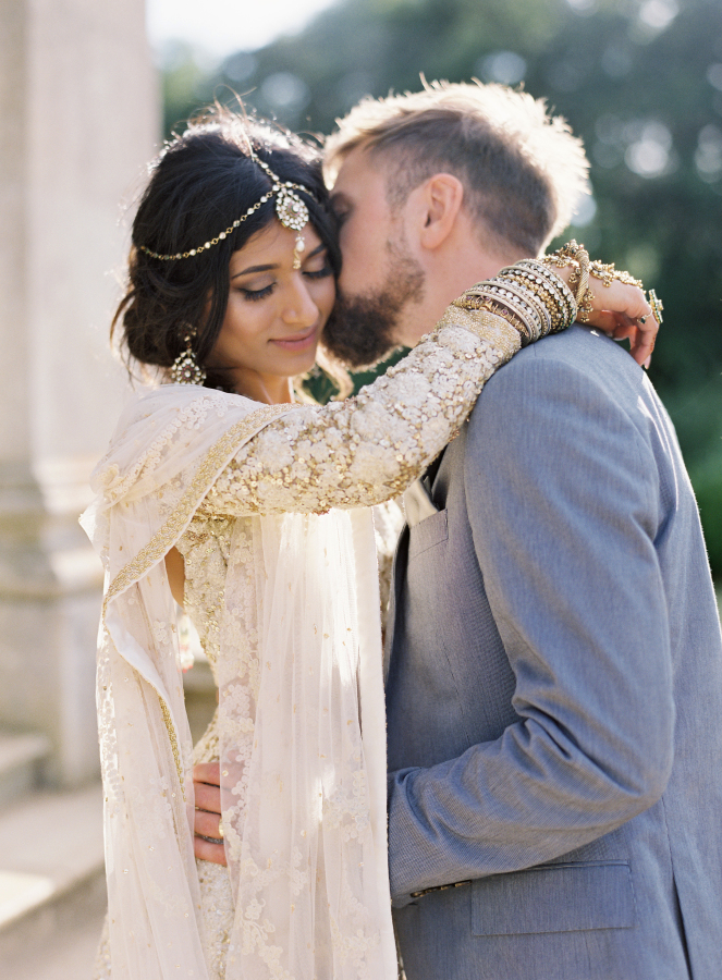 This couple decided on a multi cultural wedding with a Western and an Indian ceremony