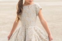 02 ivory lace over the knee dress