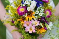 06 pink, violet, yellow bouquet