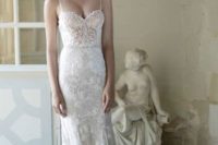 13 sweetheart neckline lace embroidered wedding dress