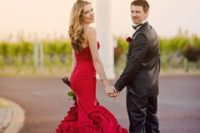 vanetines day wedding gown
