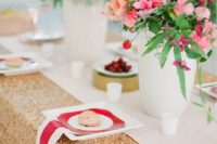 18 gold sequin tablecloth is sometimes all you need to achieve a glam look