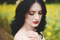 24 a bold red lip is always a perfect choice for a bride